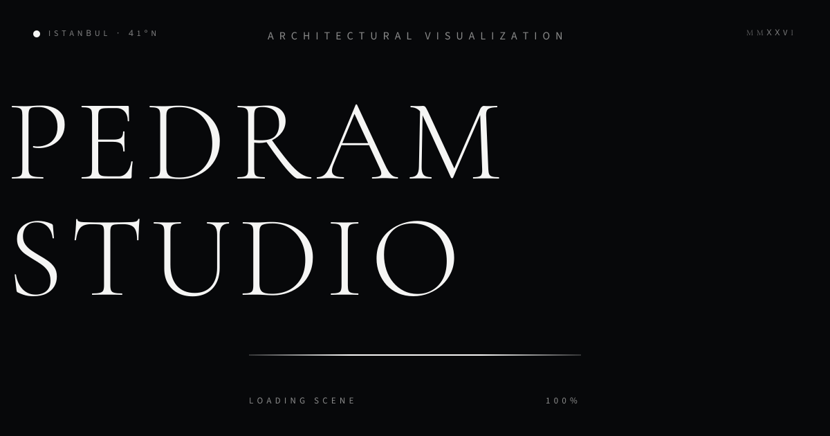 Pedram Studio — Architectural Visualization by Pedram Khodadad